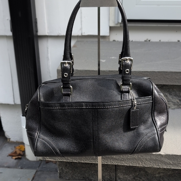 Coach Hampton Vintage 2006 Black Satchel - Picture 1 of 10